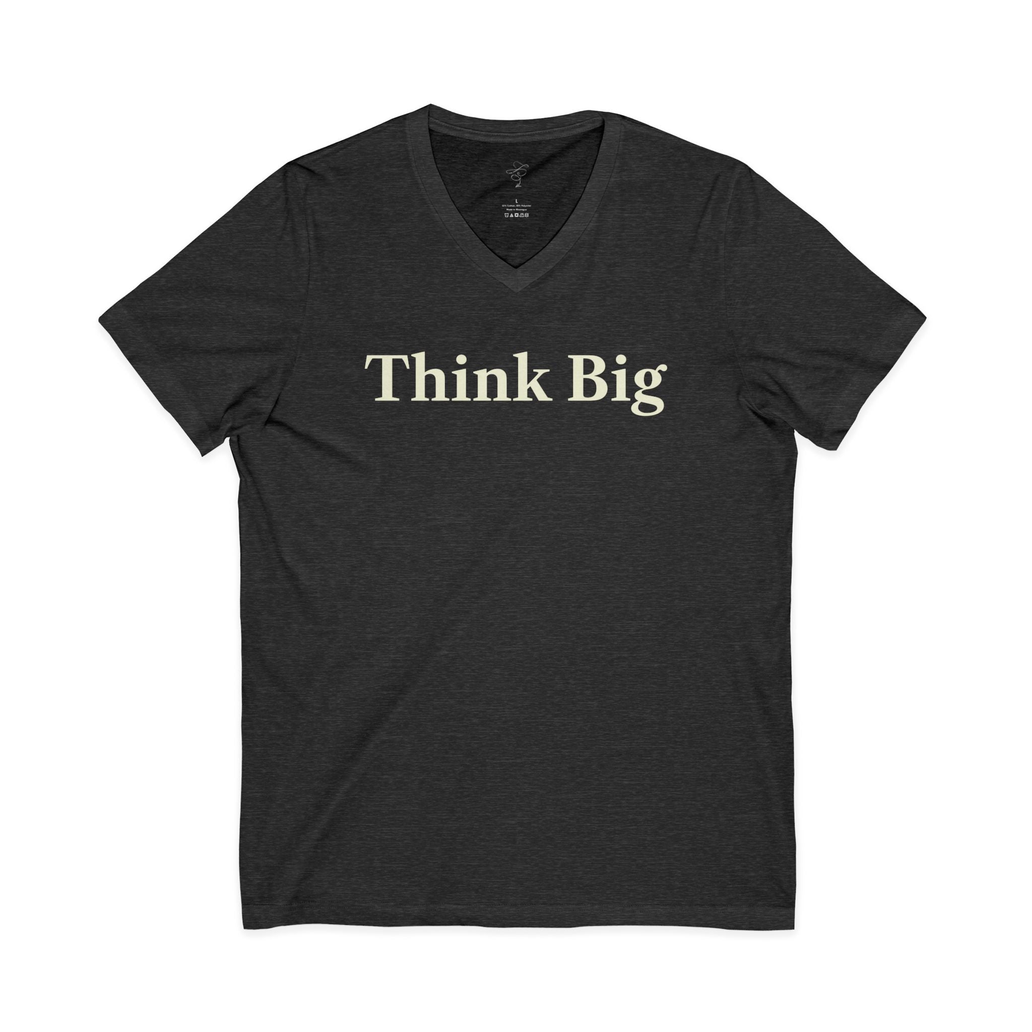 Think Big. Balls of Steel Unisex Jersey Short Sleeve V-Neck Tee