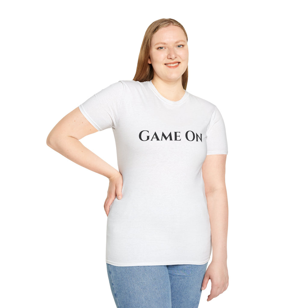 ‘Game On’ Pickleball Tee for Sports Lovers-Unisex Softstyle T-Shirt