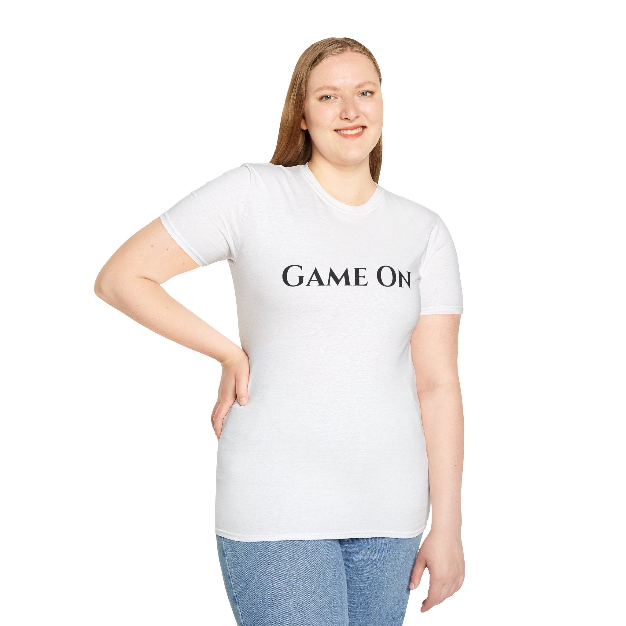 ‘Game On’ Pickleball Tee for Sports Lovers-Unisex Softstyle T-Shirt