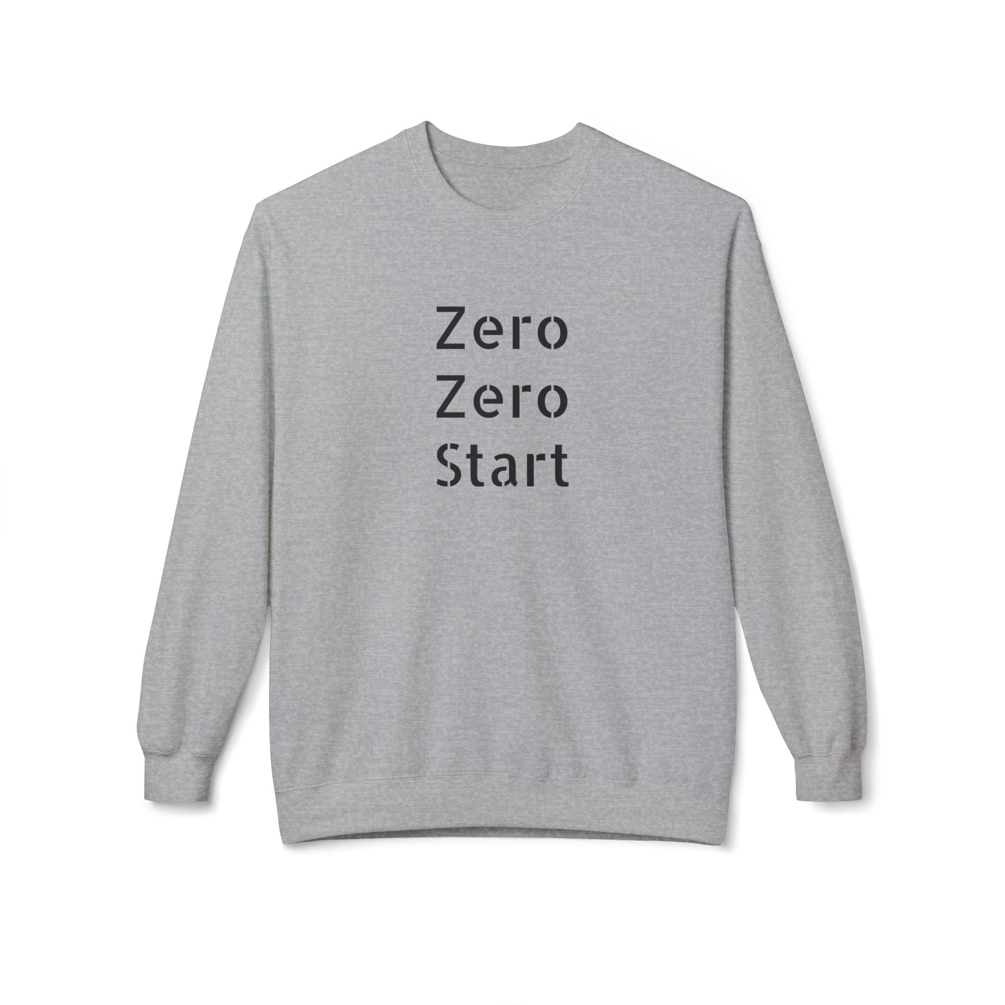 Zero-Zero Start Pickleball Inspired Unisex Midweight Softstyle Fleece Crewneck Sweatshirt