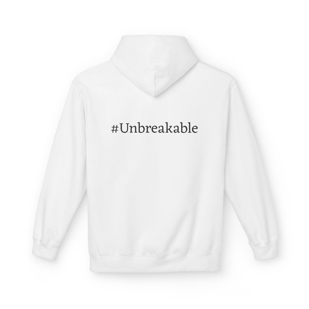 Progress Is Power Hoodie — with "#Unbreakable" on back Motivational Pullover