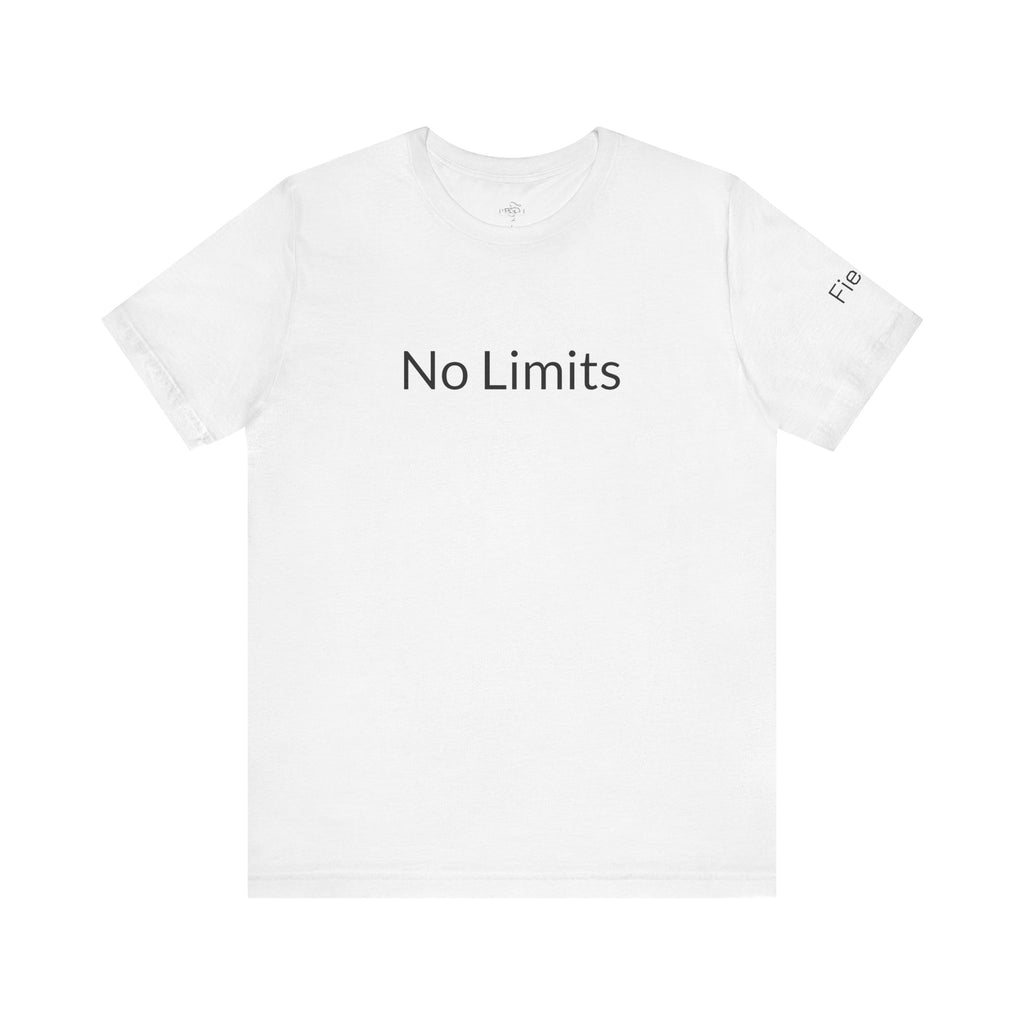 No Limits Unisex Jersey Tee - Empowerment Shirt with #WearYourPower on the back