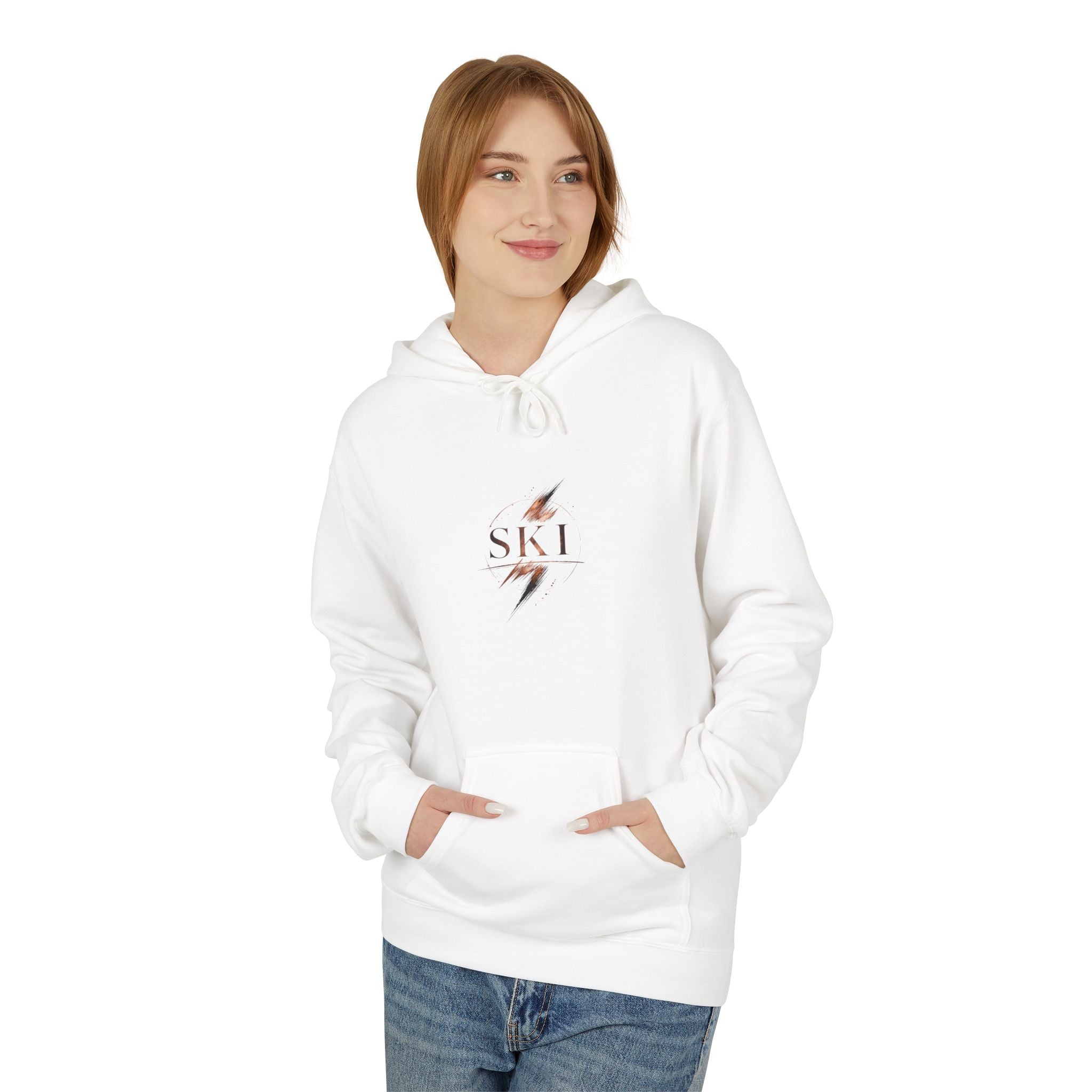 'Ski' Hoodie with 'One More Run' Skiing Pullover
