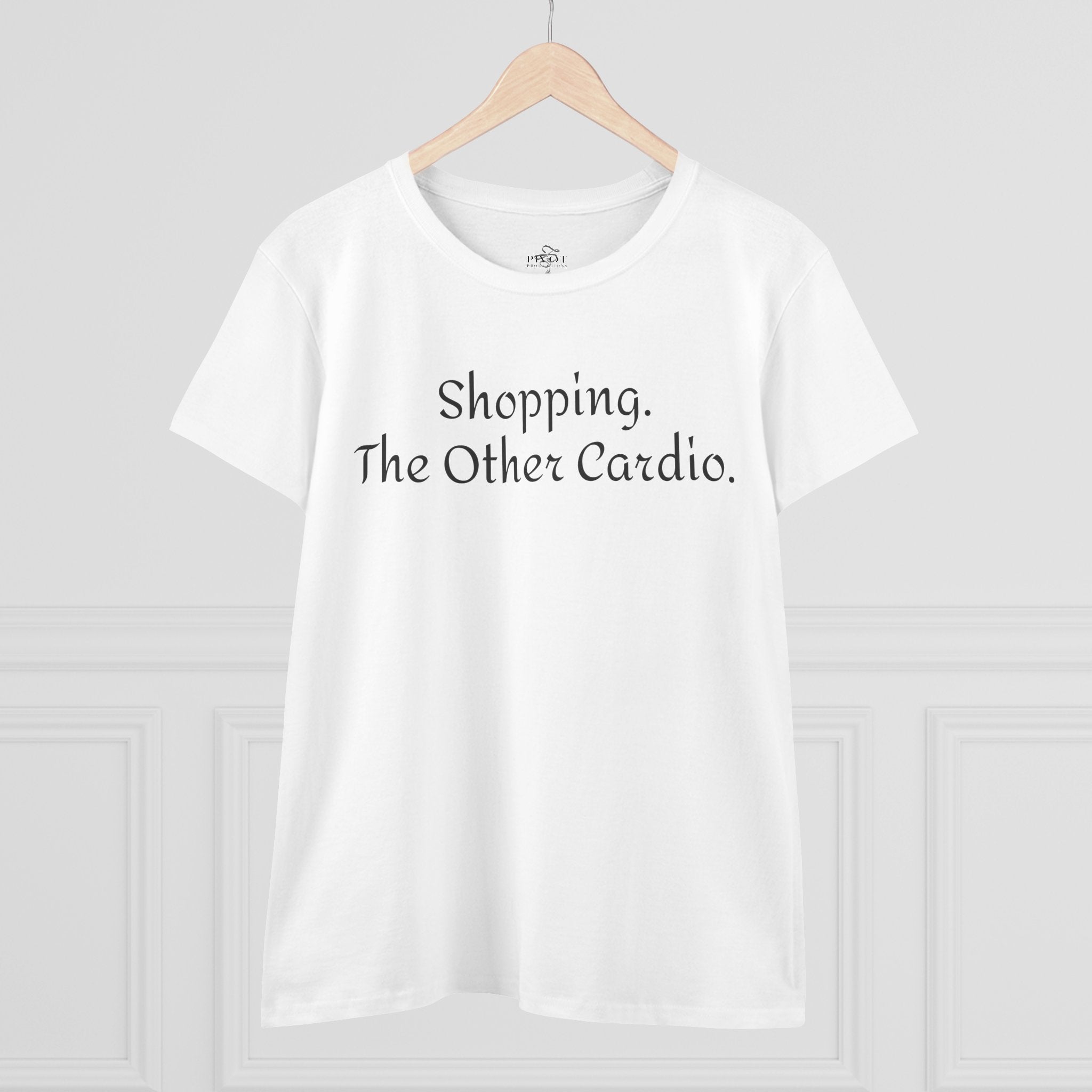 Shopping. The Other Cardio. Casual Women's Top, Gym Tee, Gift for Girlfriend, Funny Women's Shirt