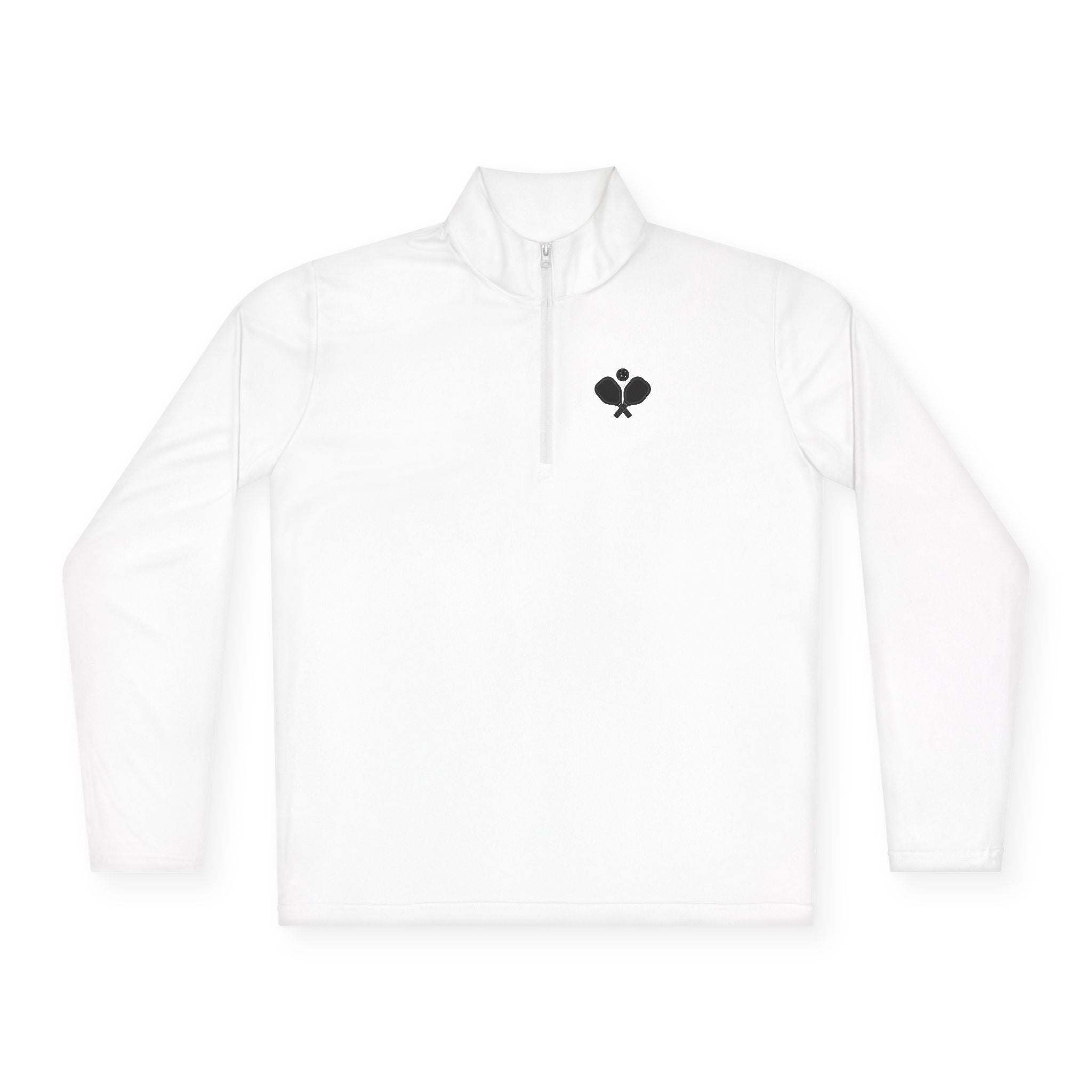 "Placement Over Power" Pickleball /Racquet Sports Enthusiasts Quarter-Zip Pullover