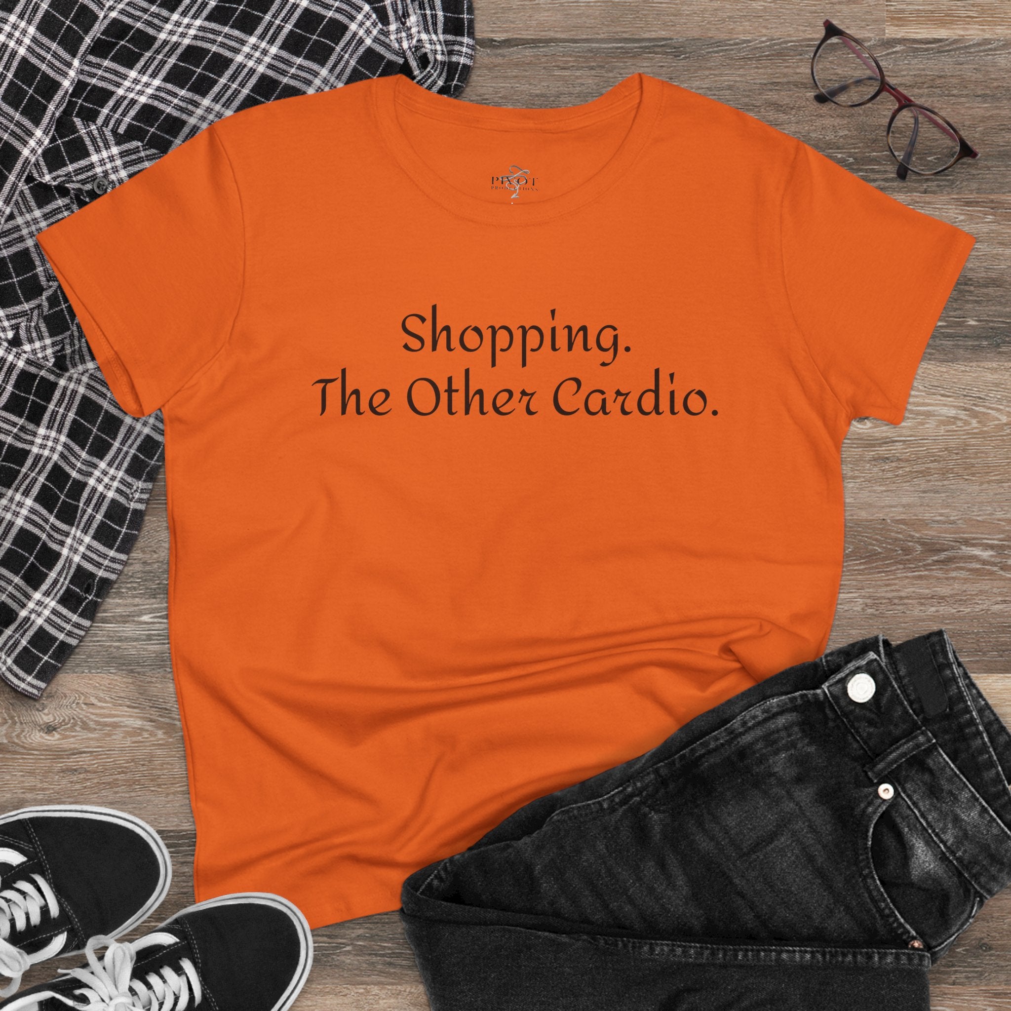 Shopping. The Other Cardio. Casual Women's Top, Gym Tee, Gift for Girlfriend, Funny Women's Shirt