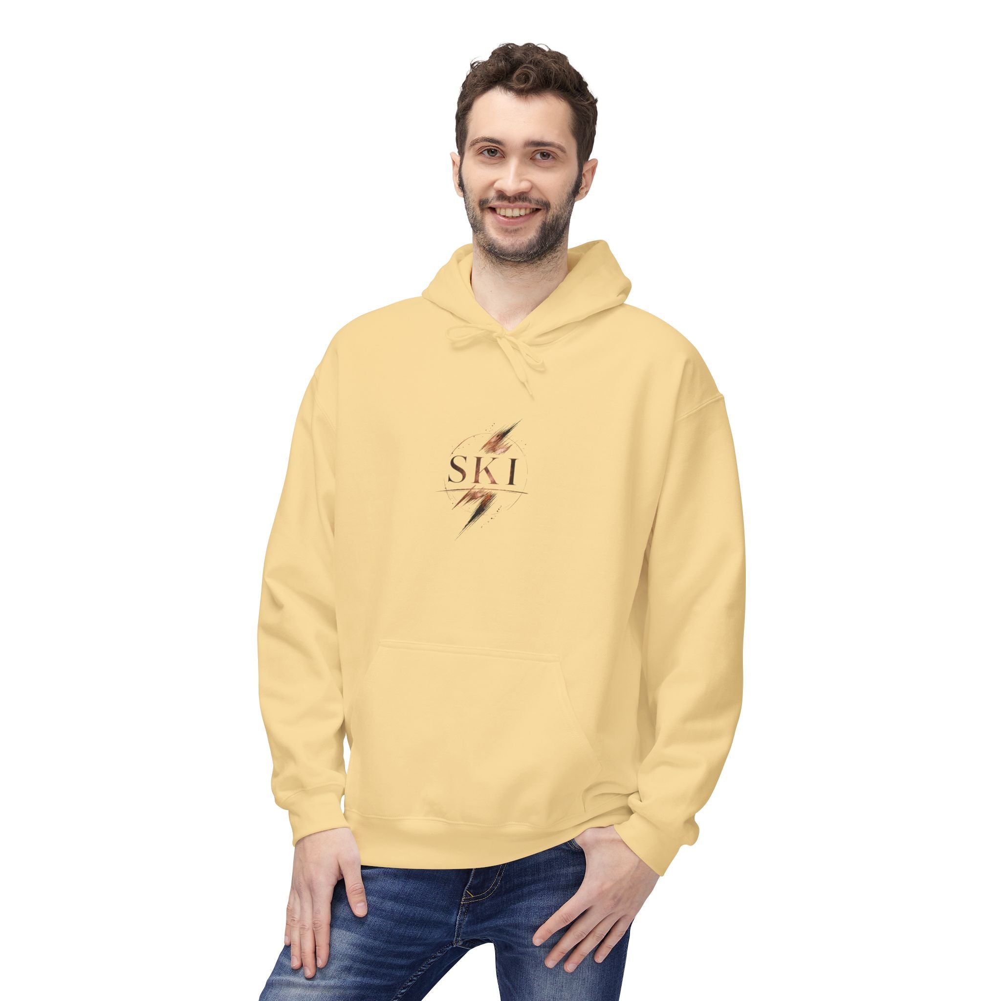 'Ski' Hoodie with 'One More Run' Skiing Pullover