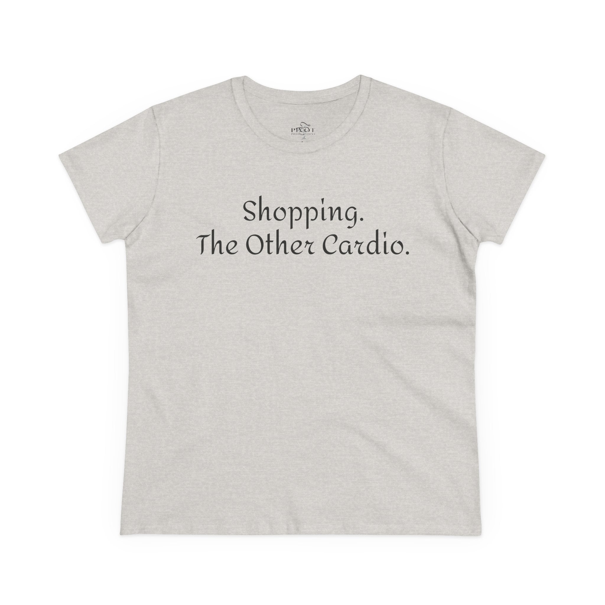 Shopping. The Other Cardio. Casual Women's Top, Gym Tee, Gift for Girlfriend, Funny Women's Shirt