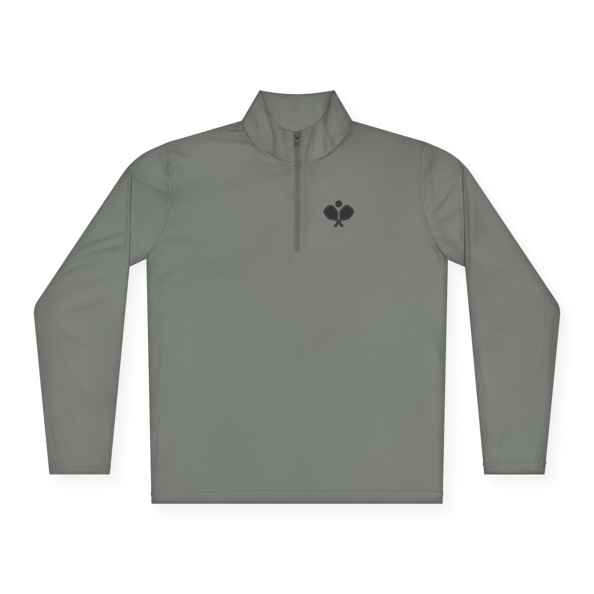 "Placement Over Power" Pickleball /Racquet Sports Enthusiasts Quarter-Zip Pullover