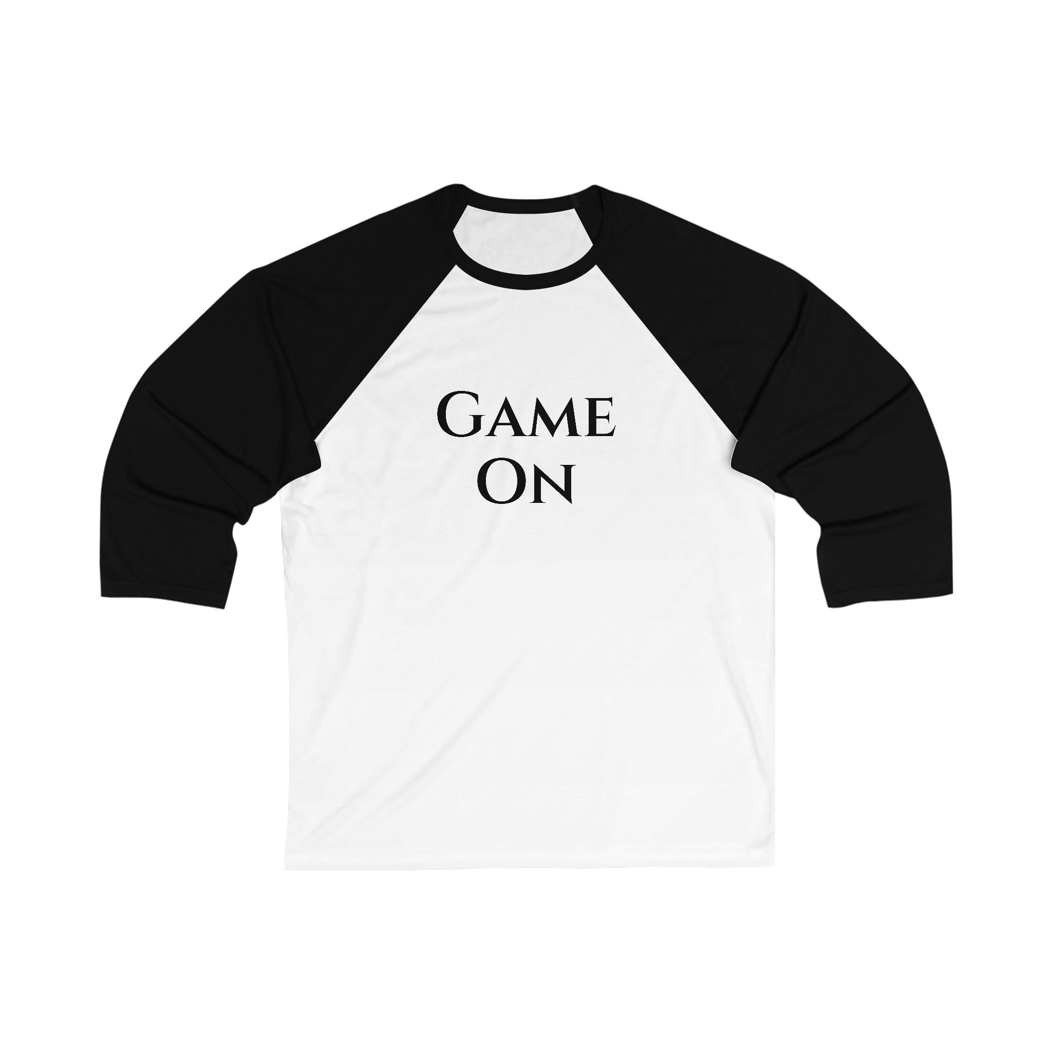 Game On /No Excuses Baseball Tee - Unisex 3/4 Sleeve Shirt, Sports Apparel, Gift for Athletes, Fitness Motivation, Casual Wear