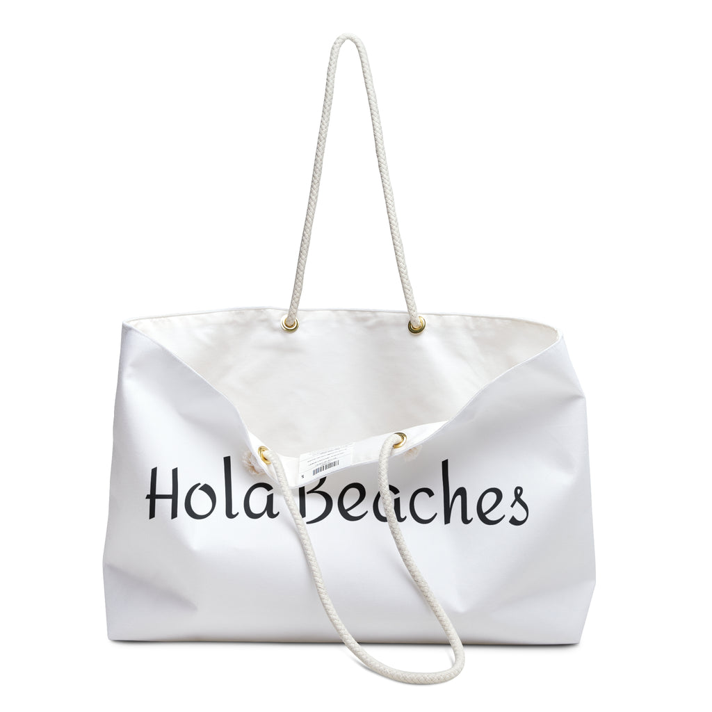 "Hola Beaches" Beach Weekender Bag – Fun Vacation Tote for Summer Getaways