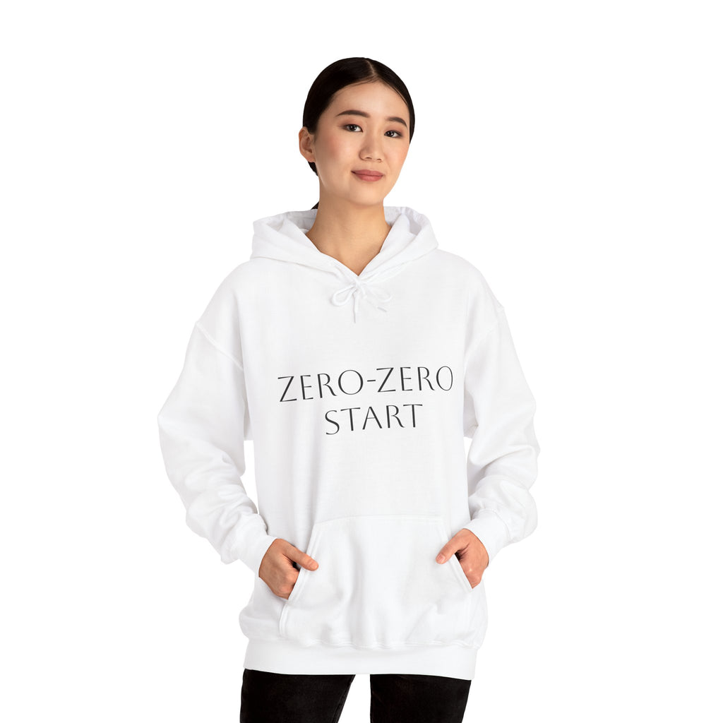 Zero-Zero Start Pickleball Unisex Heavy Blend™ Hooded Sweatshirt with Racket Logo on back