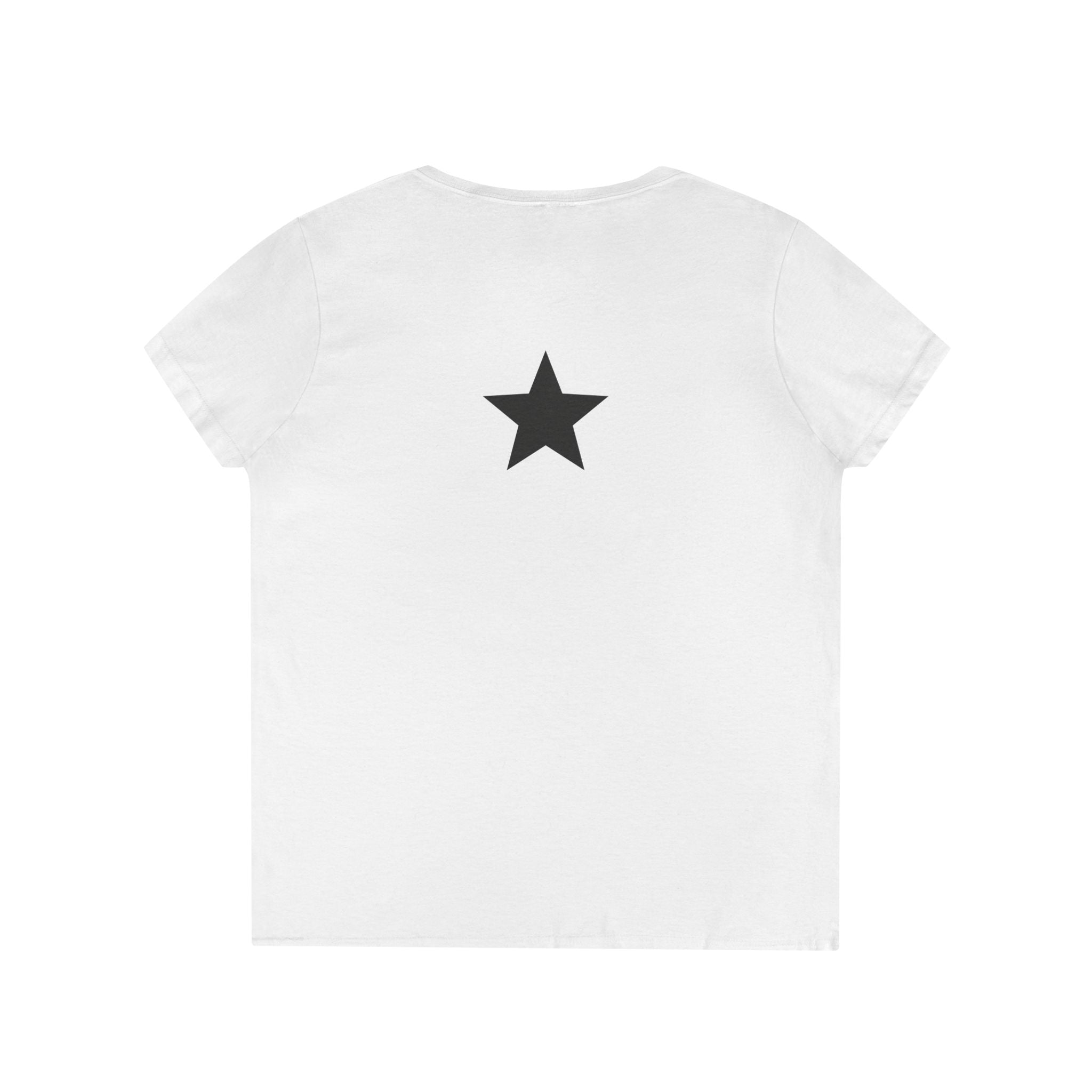 "Because I Said So" V-Neck Tee with Star logo on back — Women's Sassy Statement Shirt
