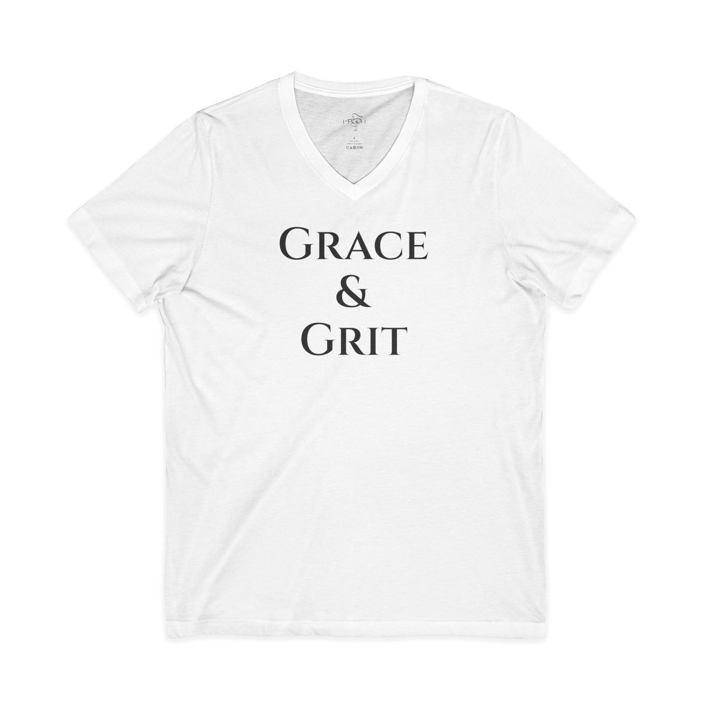 Grace & Grit Unisex V-Neck Tee for Sports Enthusiasts