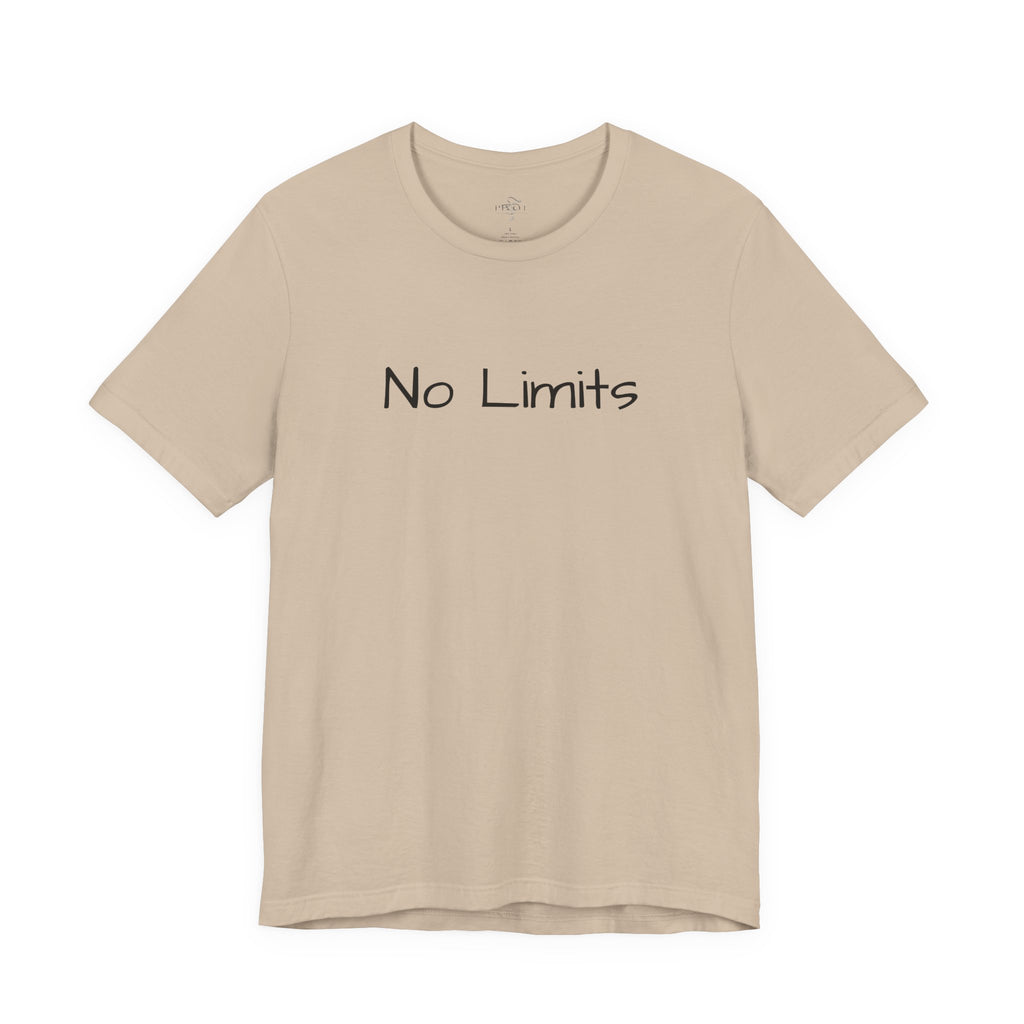 Empowering 'No Limits/#WearYourPower' Tee, Motivational T-Shirt, Inspirational Gift, Unisex Casual Wear, Confidence Clothing, Self-Love Apparel
