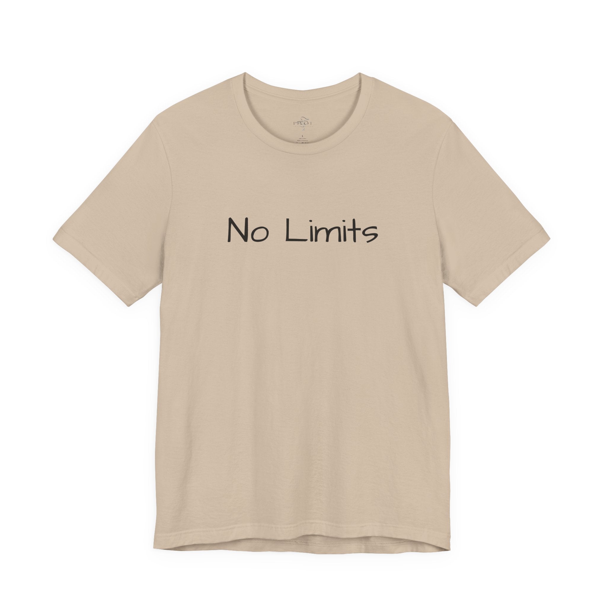 Empowering 'No Limits/#WearYourPower' Tee, Motivational T-Shirt, Inspirational Gift, Unisex Casual Wear, Confidence Clothing, Self-Love Apparel