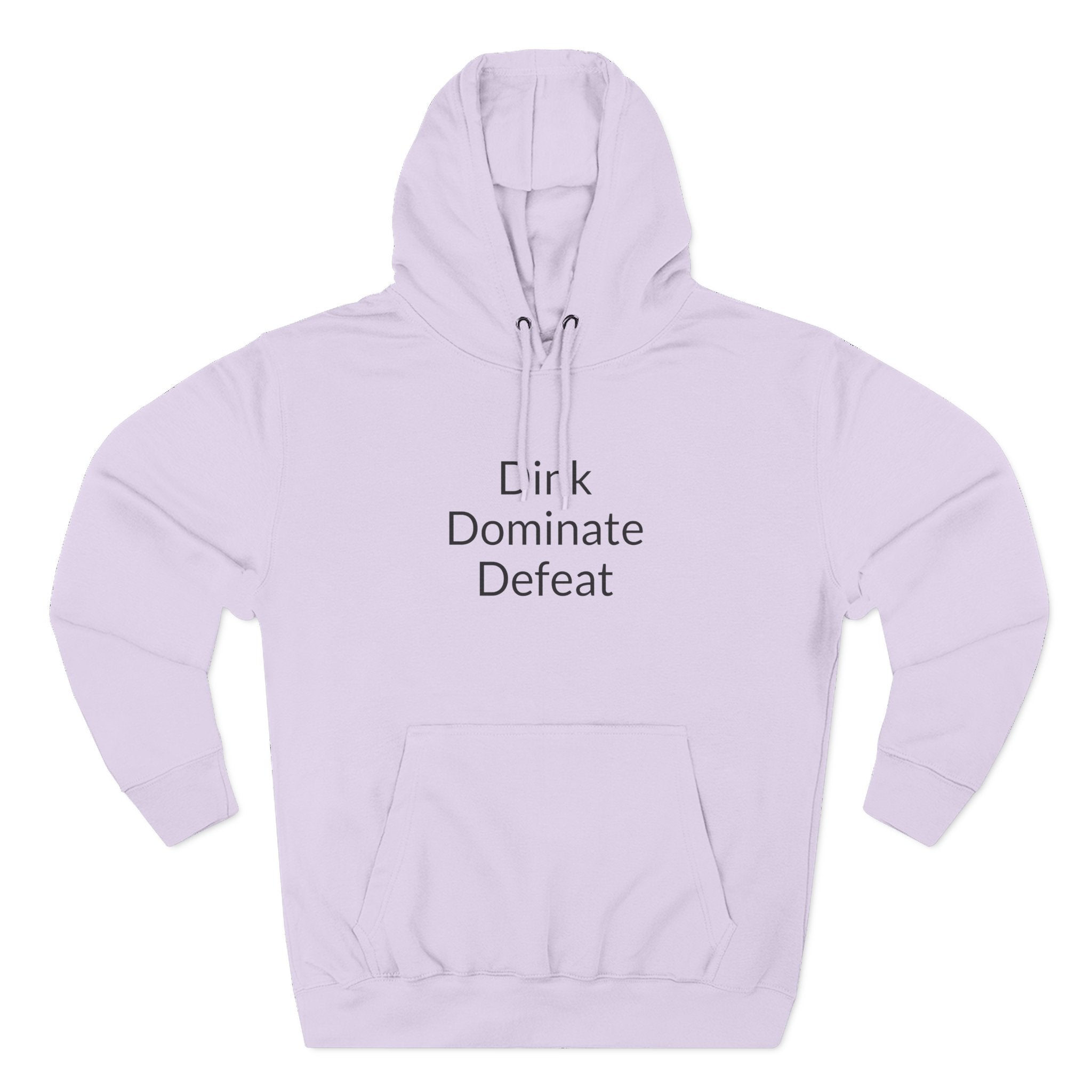 Pickleball Hoodie — "Dink, Dominate, Defeat" with Rackets on Back Fleece Pullover