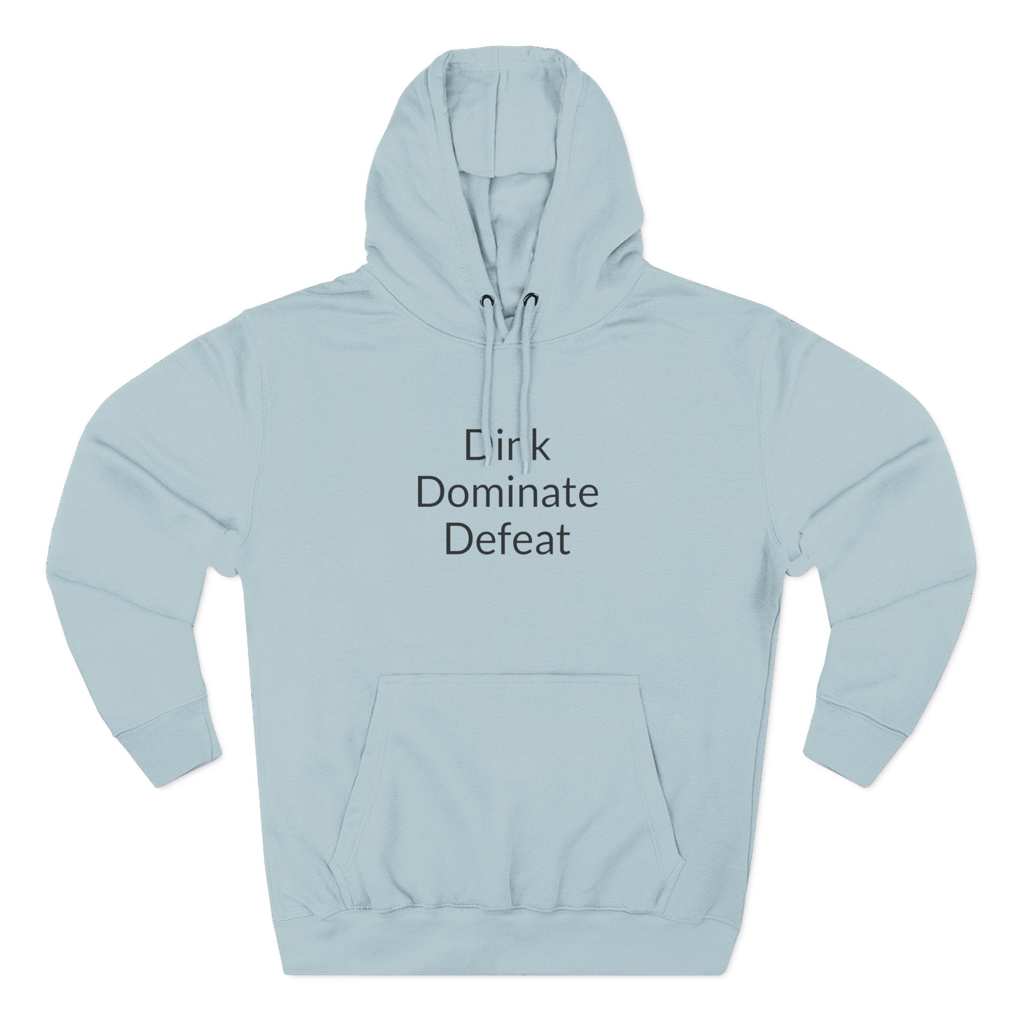 Pickleball Hoodie — "Dink, Dominate, Defeat" with Rackets on Back Fleece Pullover