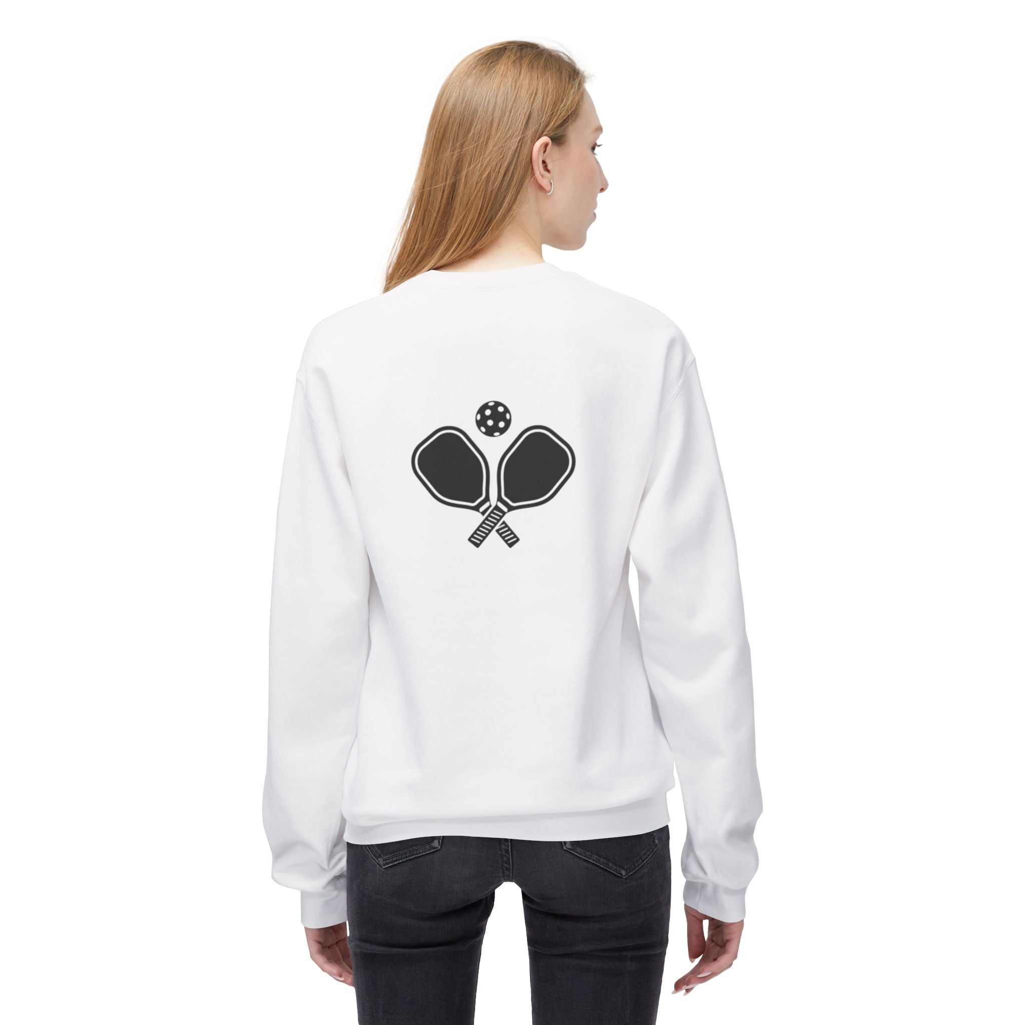 Zero-Zero Start Pickleball Inspired Unisex Midweight Softstyle Fleece Crewneck Sweatshirt