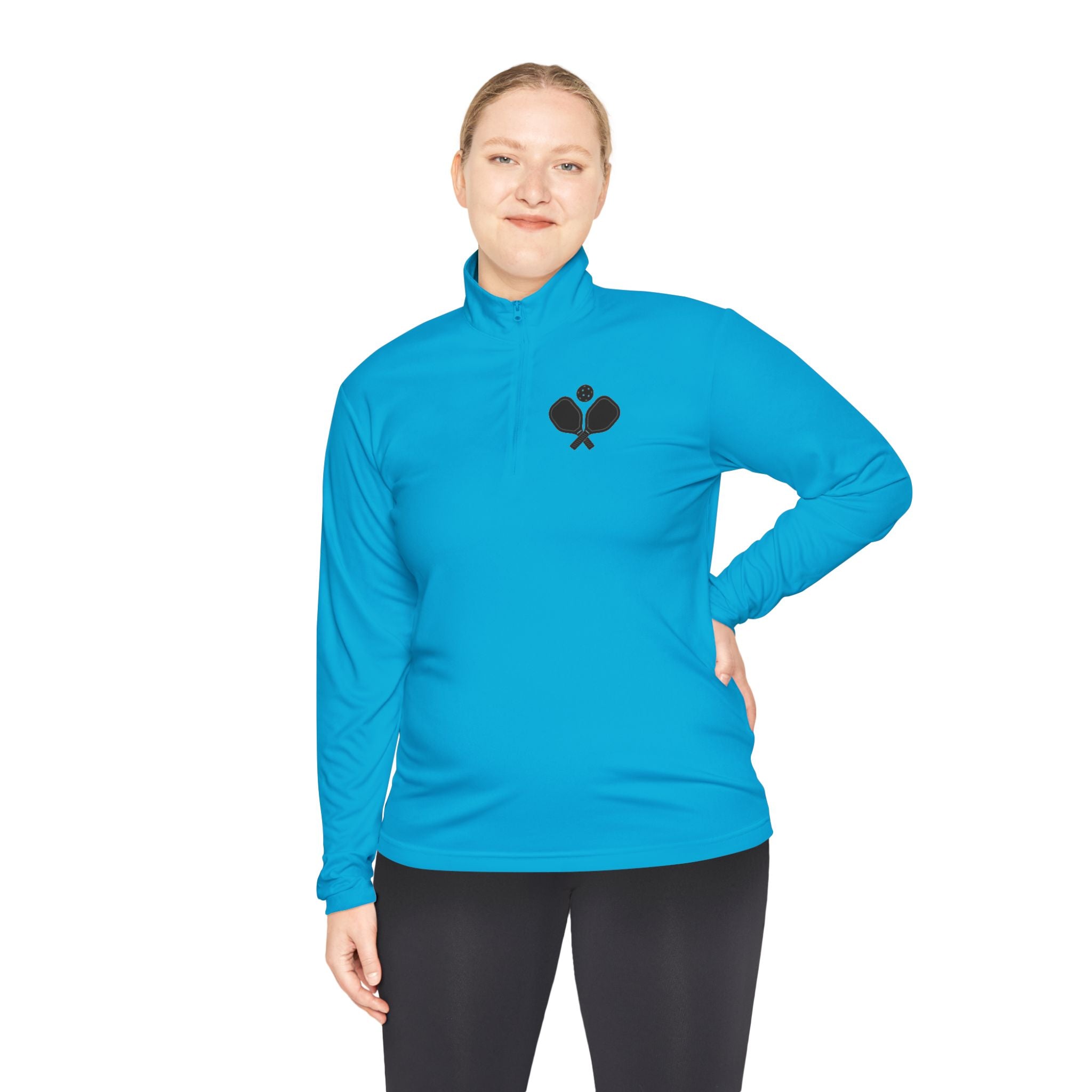 "Peace Love Pickleball " Quarter Zip Pullover