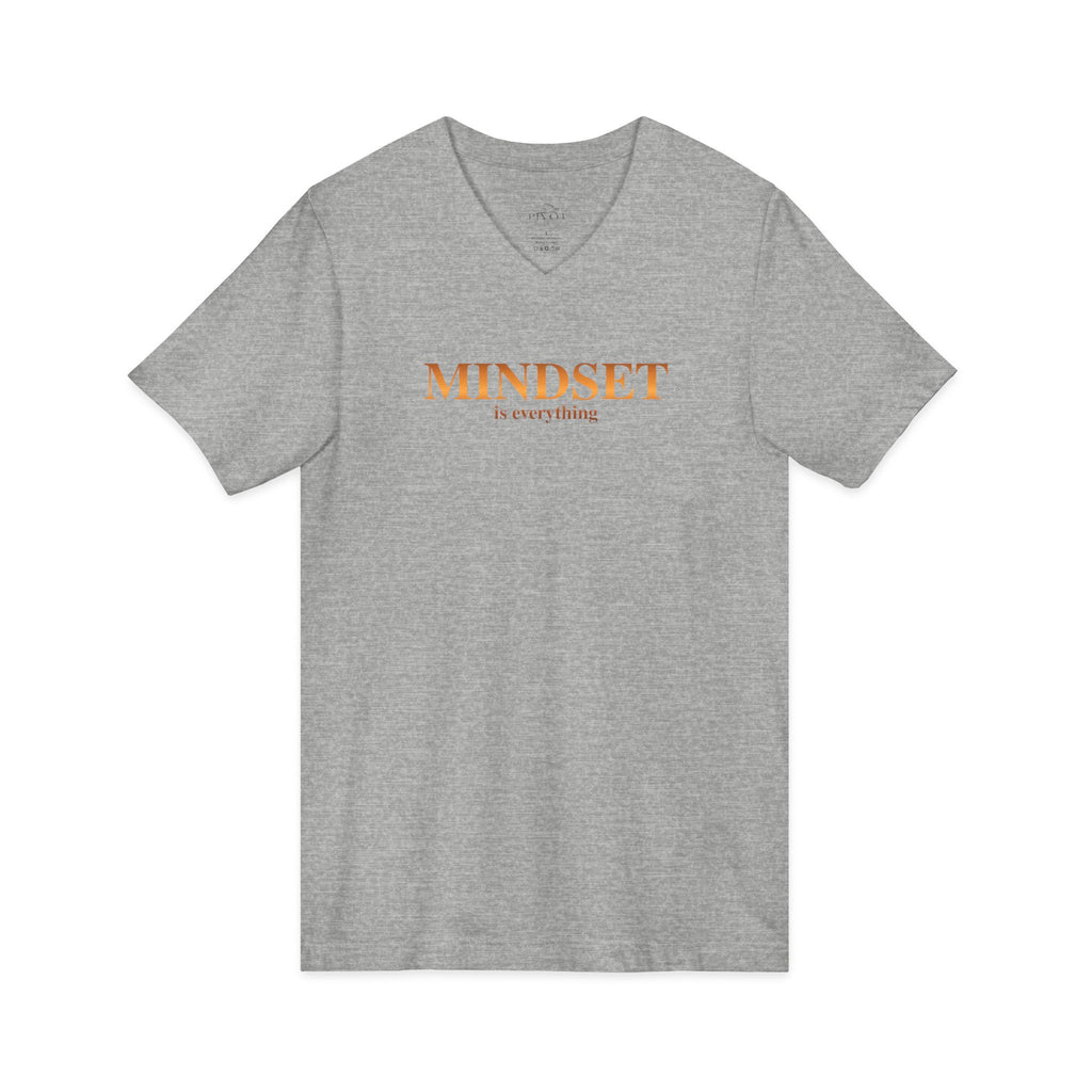 Mindset Is Everything V-Neck Tee-Multiple colors