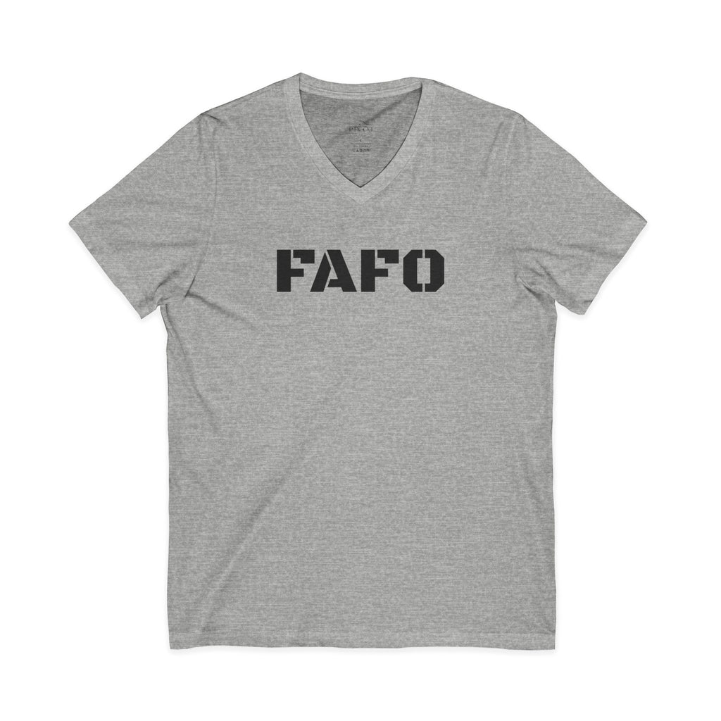 FAFO Statement Shirt-Empowering V-Neck Tee - Unisex Graphic T-Shirt, Gift for Activists, Casual Wear, Everyday Essentials