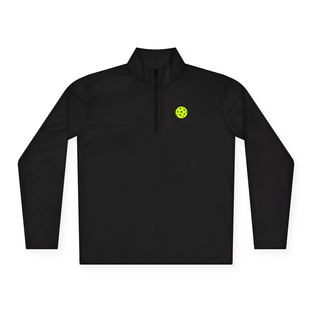 Neon Pickleball 'Game On' Quarter-Zip Pullover —Performance Top