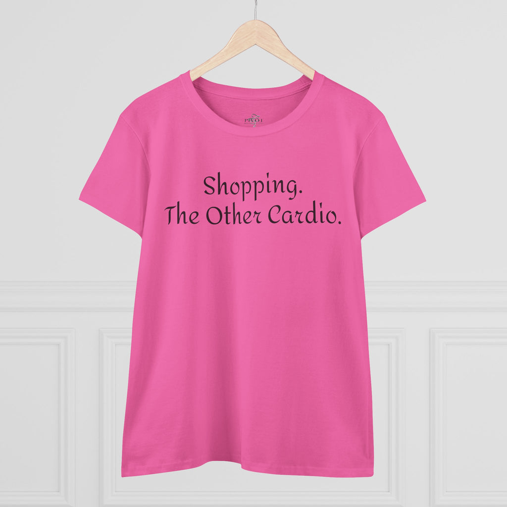 Shopping. The Other Cardio. Casual Women's Top, Gym Tee, Gift for Girlfriend, Funny Women's Shirt
