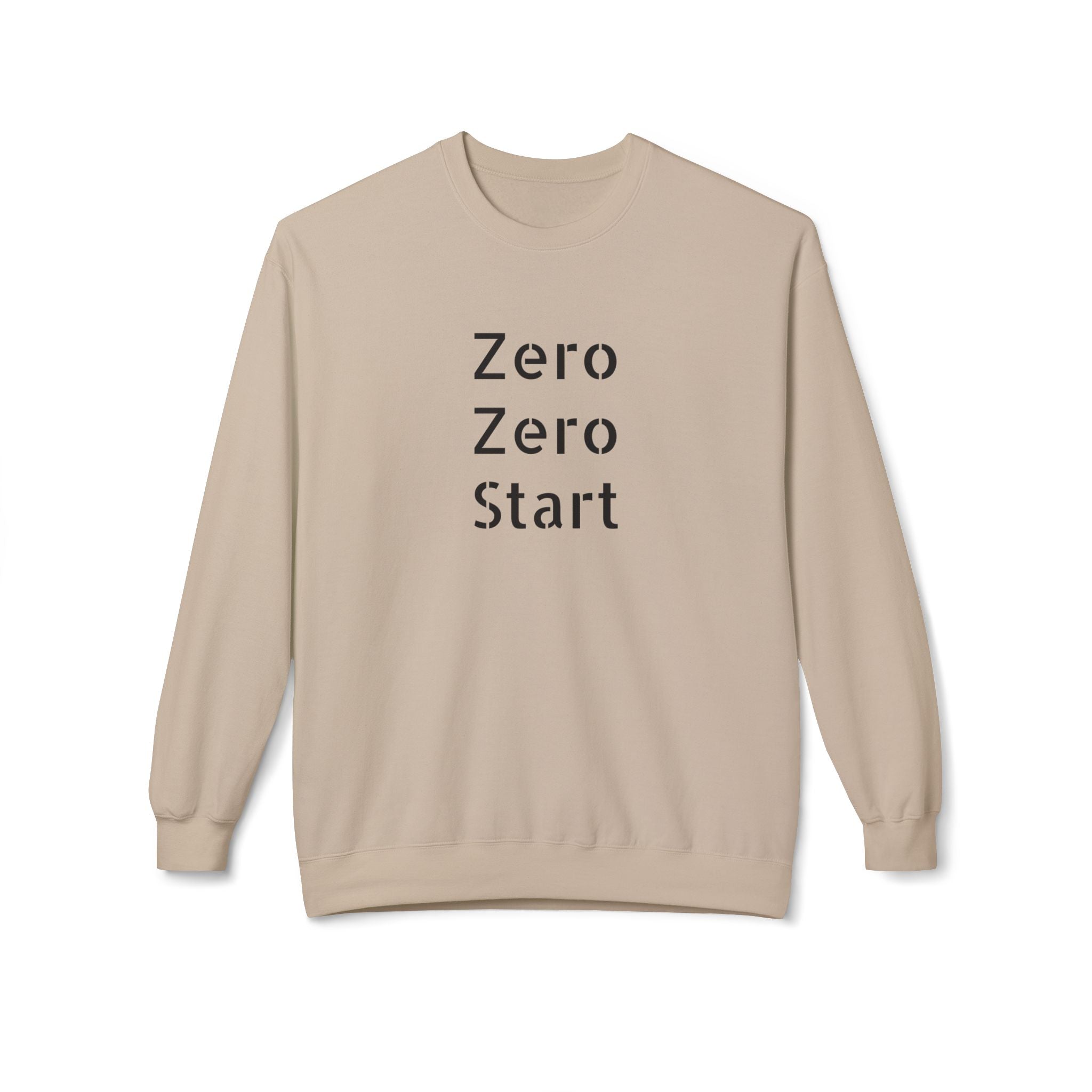 Zero-Zero Start Pickleball Inspired Unisex Midweight Softstyle Fleece Crewneck Sweatshirt