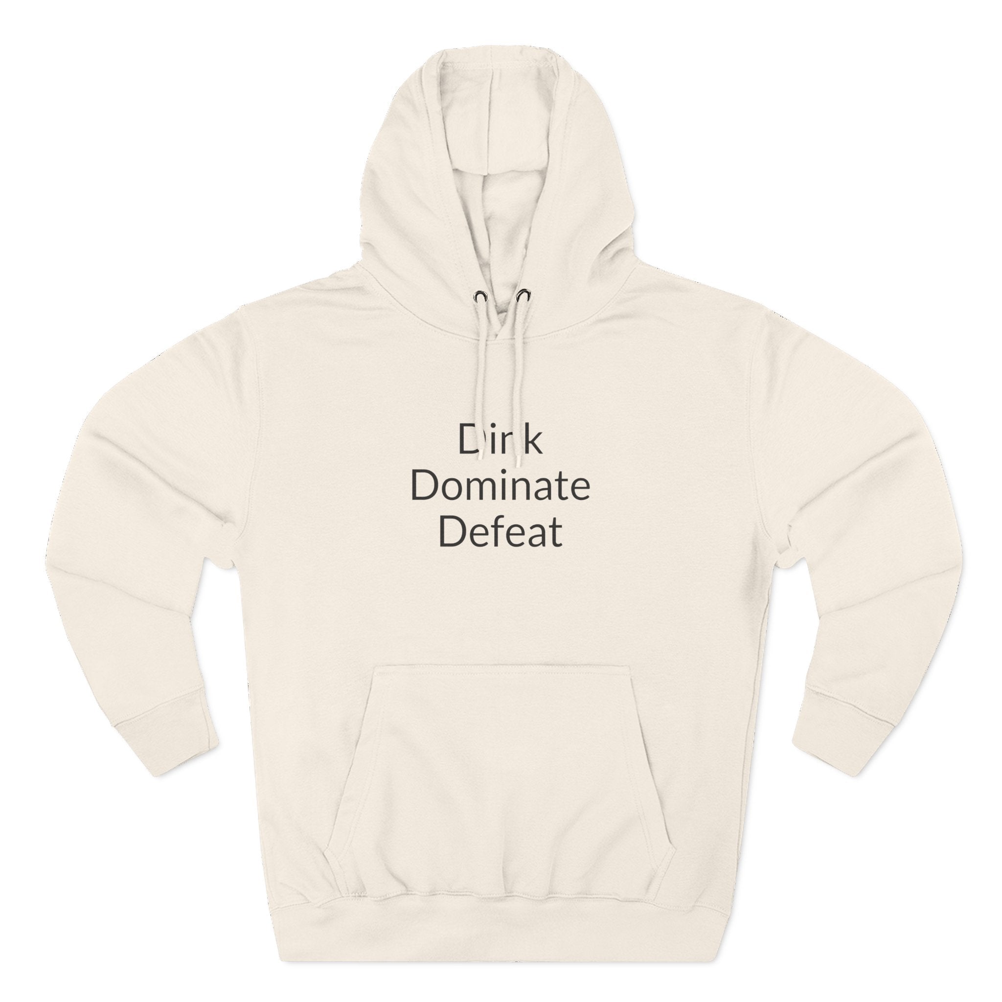 Pickleball Hoodie — "Dink, Dominate, Defeat" with Rackets on Back Fleece Pullover