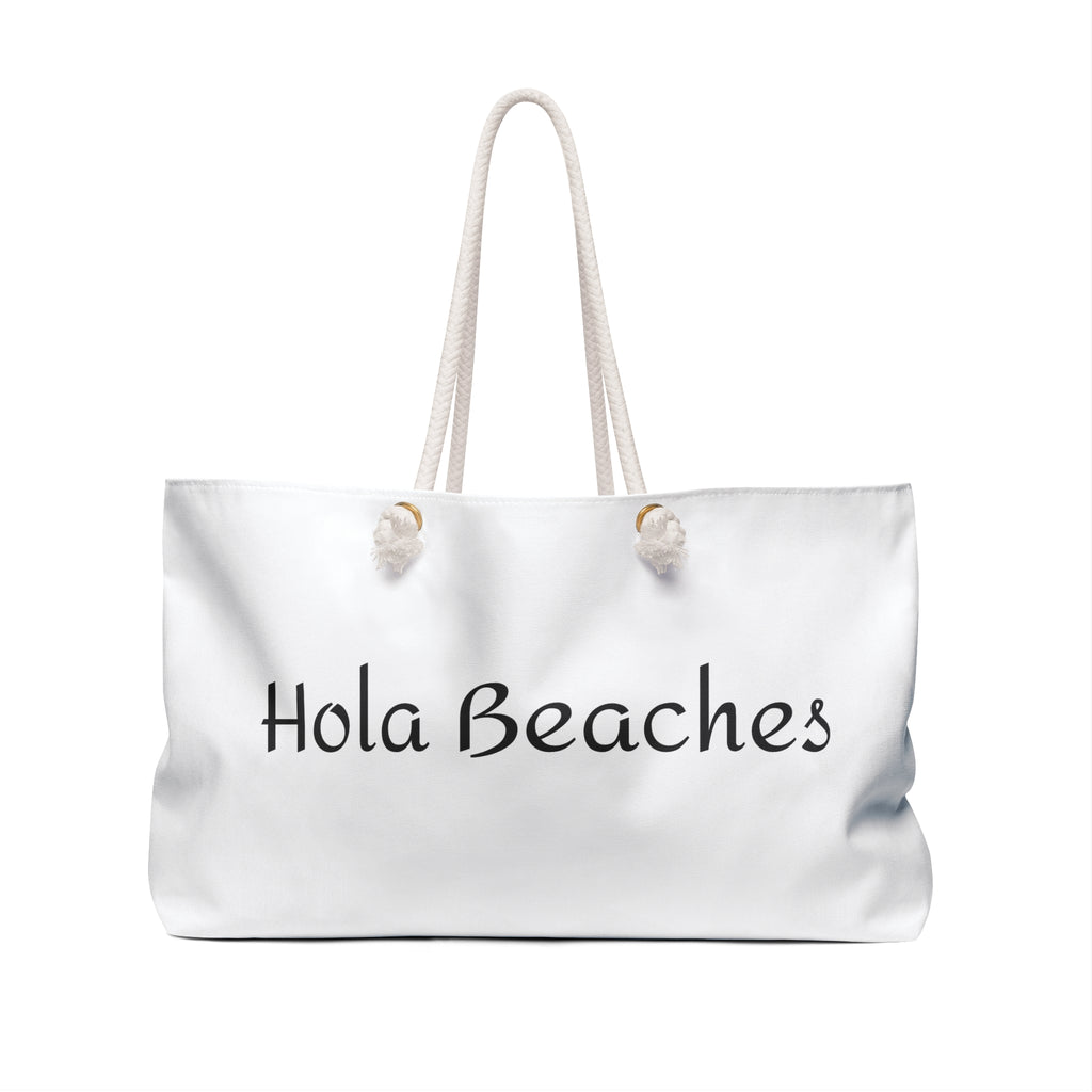 "Hola Beaches" Beach Weekender Bag – Fun Vacation Tote for Summer Getaways