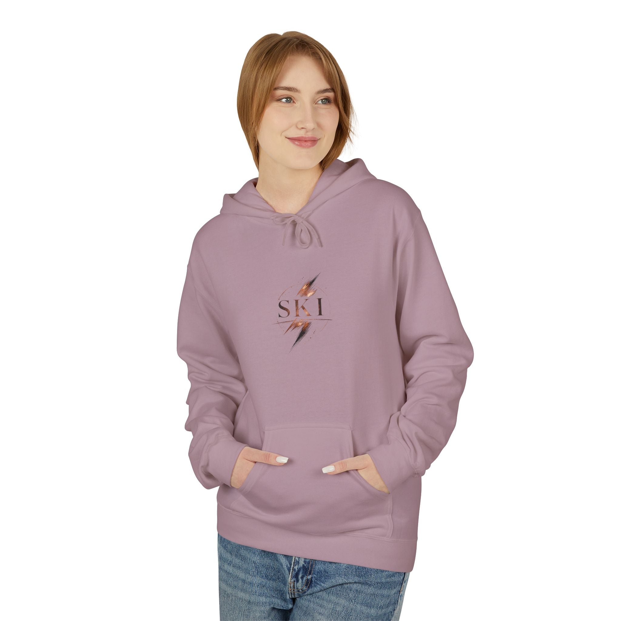 'Ski' Hoodie with 'One More Run' Skiing Pullover