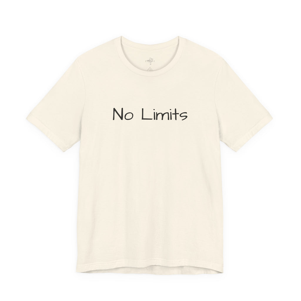 Empowering 'No Limits/#WearYourPower' Tee, Motivational T-Shirt, Inspirational Gift, Unisex Casual Wear, Confidence Clothing, Self-Love Apparel