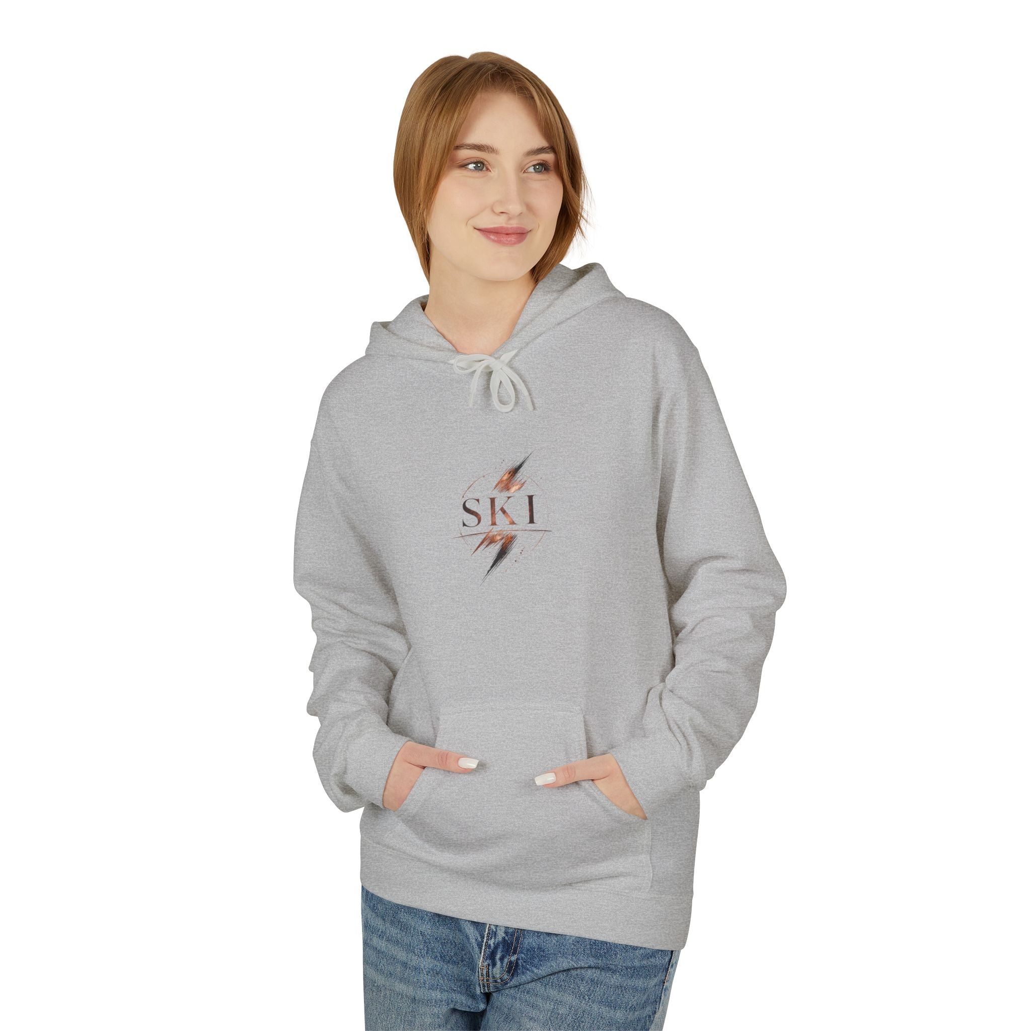 'Ski' Hoodie with 'One More Run' Skiing Pullover