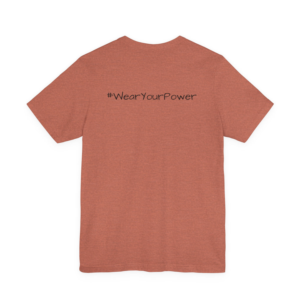 Empowering 'No Limits/#WearYourPower' Tee, Motivational T-Shirt, Inspirational Gift, Unisex Casual Wear, Confidence Clothing, Self-Love Apparel