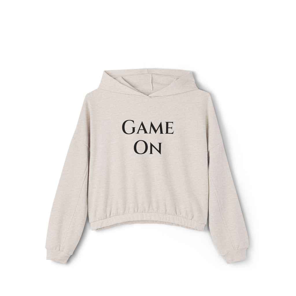 Game On Women's Cropped Pickleball -Racquet Sports Hoodie - Perfect for Sports Enthusiasts