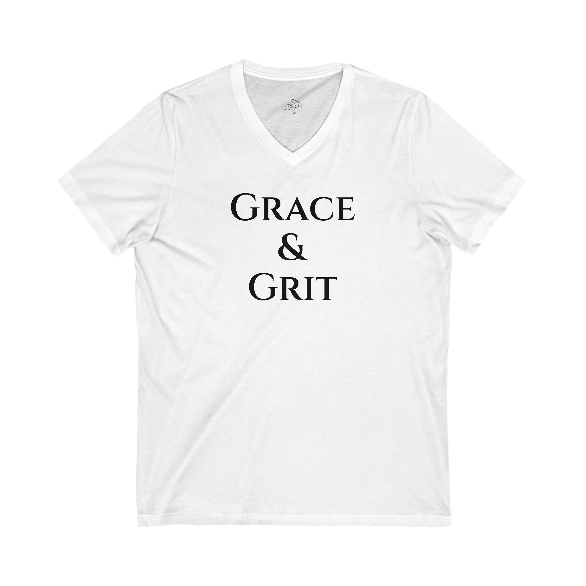Grace & Grit Unisex V-Neck Tee for Sports Enthusiasts
