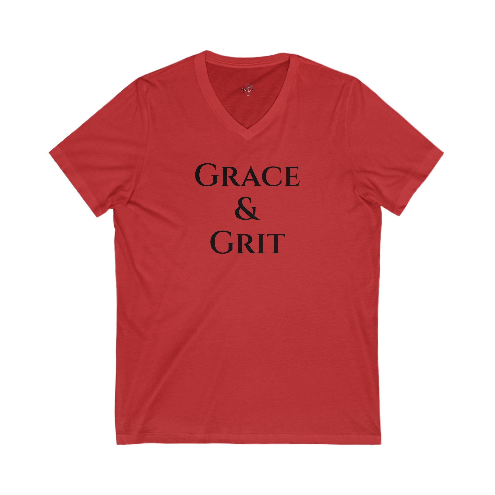 Grace & Grit Unisex V-Neck Tee for Sports Enthusiasts